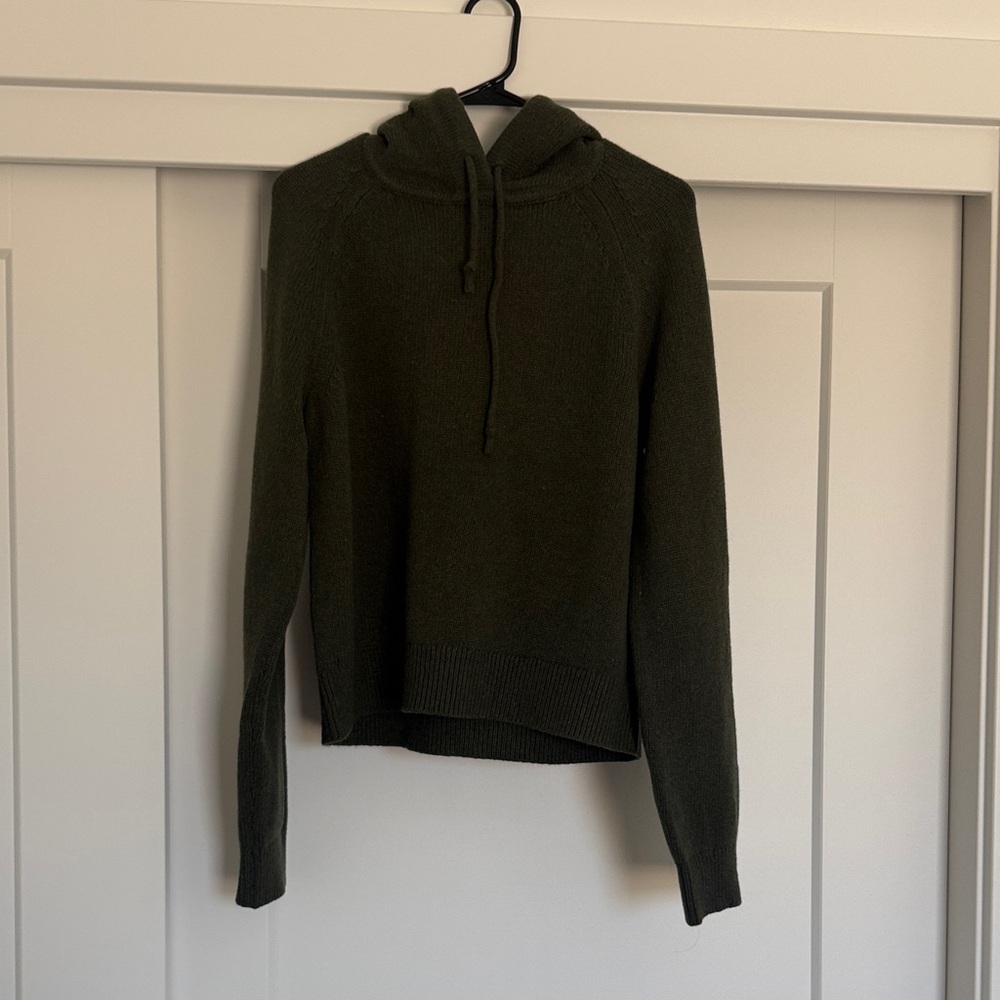 Women's Olive Green Patagonia Hooded Knit Sweater